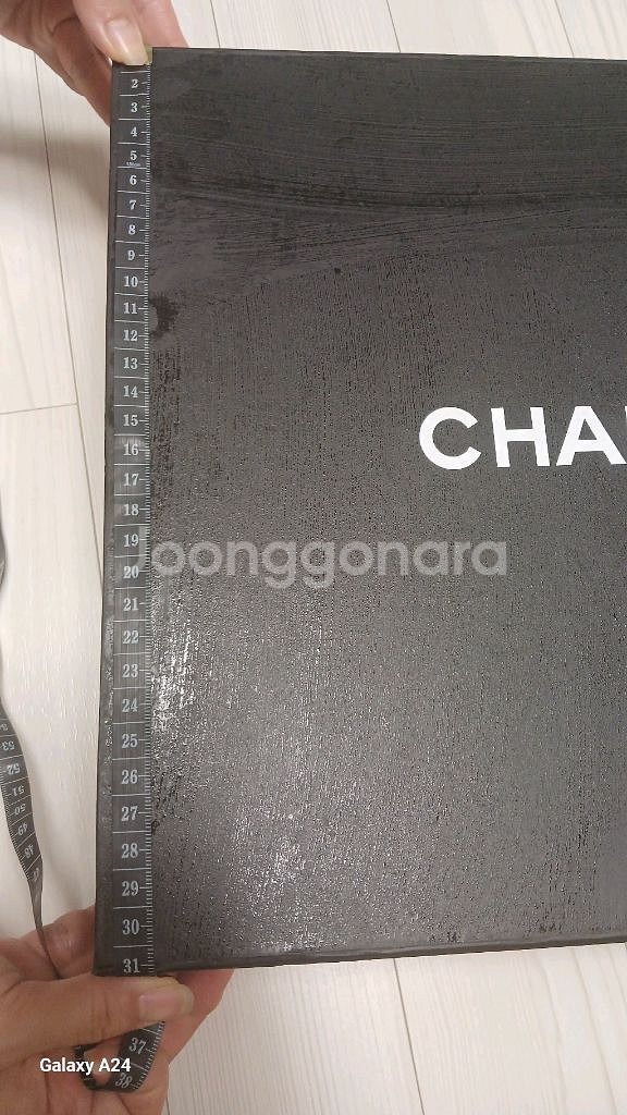 CHANEL 샤넬 블랙 자석형 대형 박스(사이즈 사진참--1