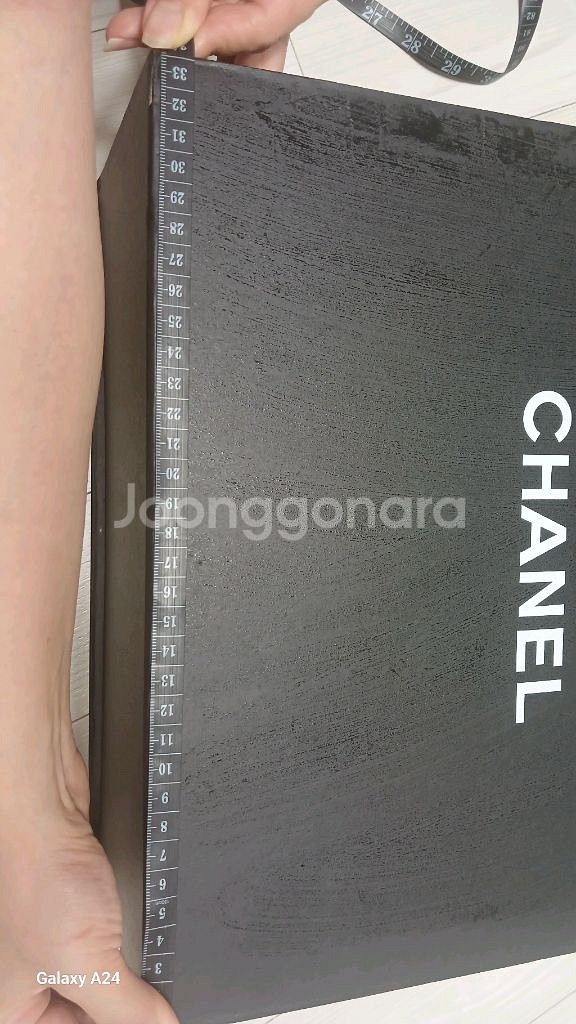 CHANEL 샤넬 블랙 자석형 대형 박스(사이즈 사진참--2