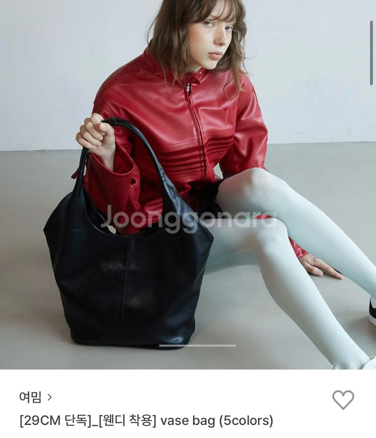 여밈 vase bag 블랙 택포--0