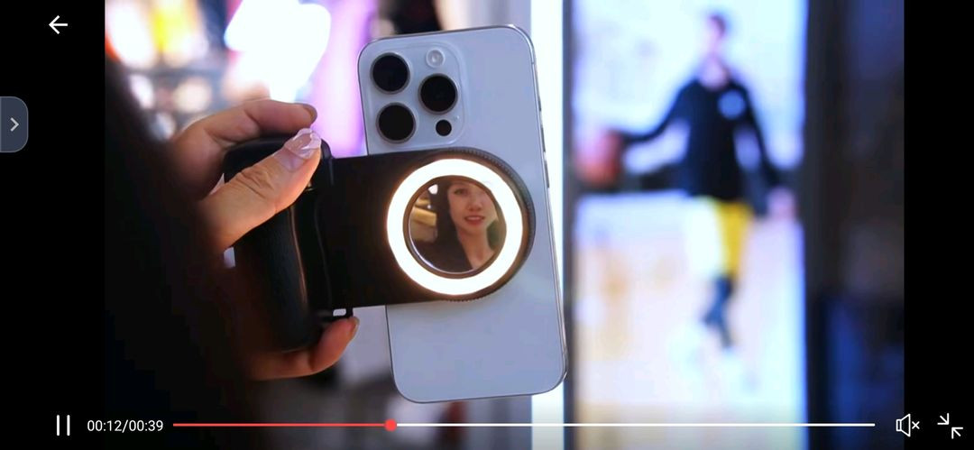 맥세이프 마그네틱 스마트폰 핸드그립 거치대 셀카 라이--0