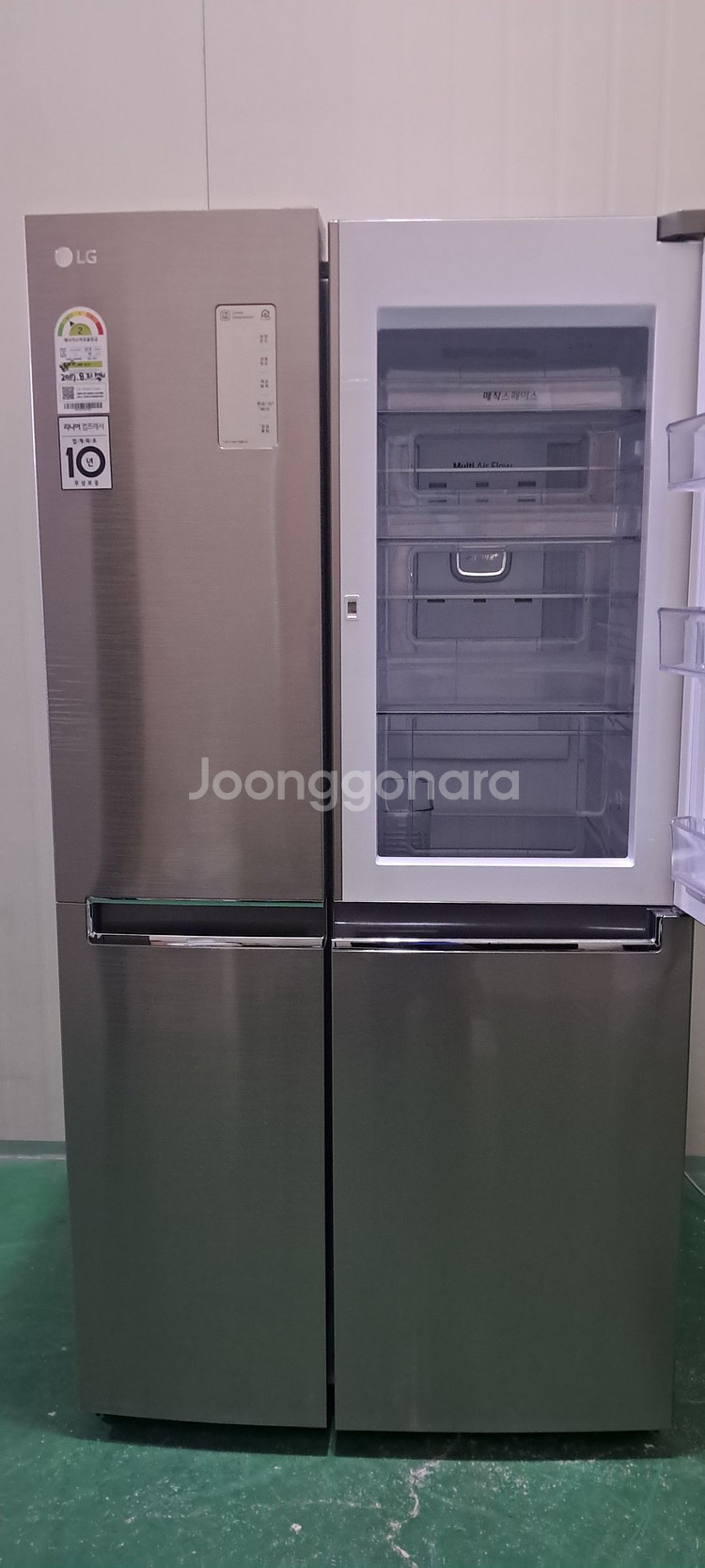 1570 엘지디오스 825L 2도어양문형냉장고(메탈)--3