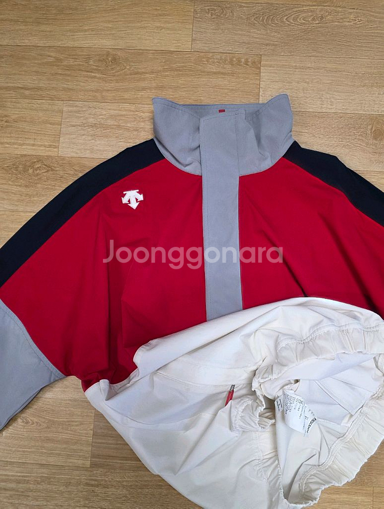 (택포 )데상트 컬러블록 아노락 바람막이 남 95--1