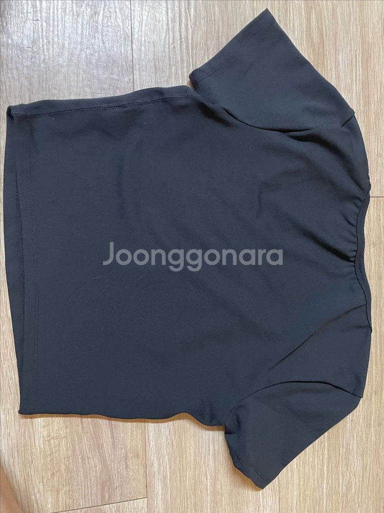 젝시믹스 반팔m(젤라 인텐션 스퀘어 크롭탑 블랙)--4