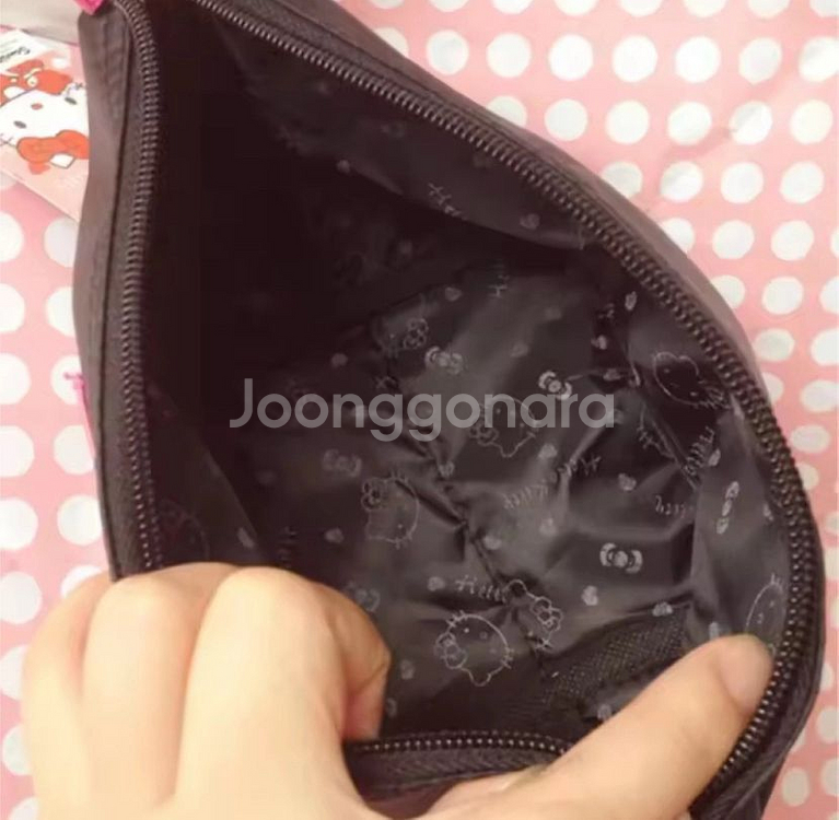<새상품> 헬로키티 파우치 핑크/블랙/진핑크--6