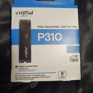 크루셜 P310 2TB NVME SSD