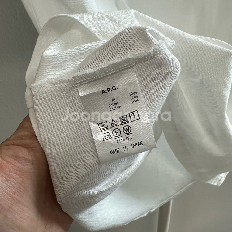 아페쎄 일본판 자수로고 포켓 티셔츠--5