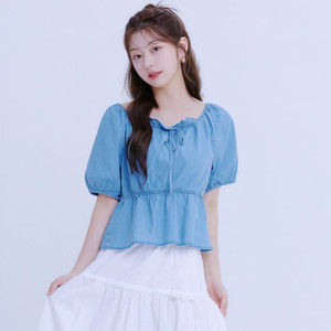 로엠 데님 블라우스