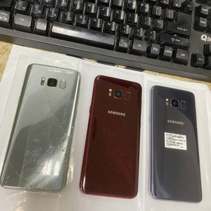 갤럭시S8 부분파손폰 기능정상 게임용 업무용 대량가능