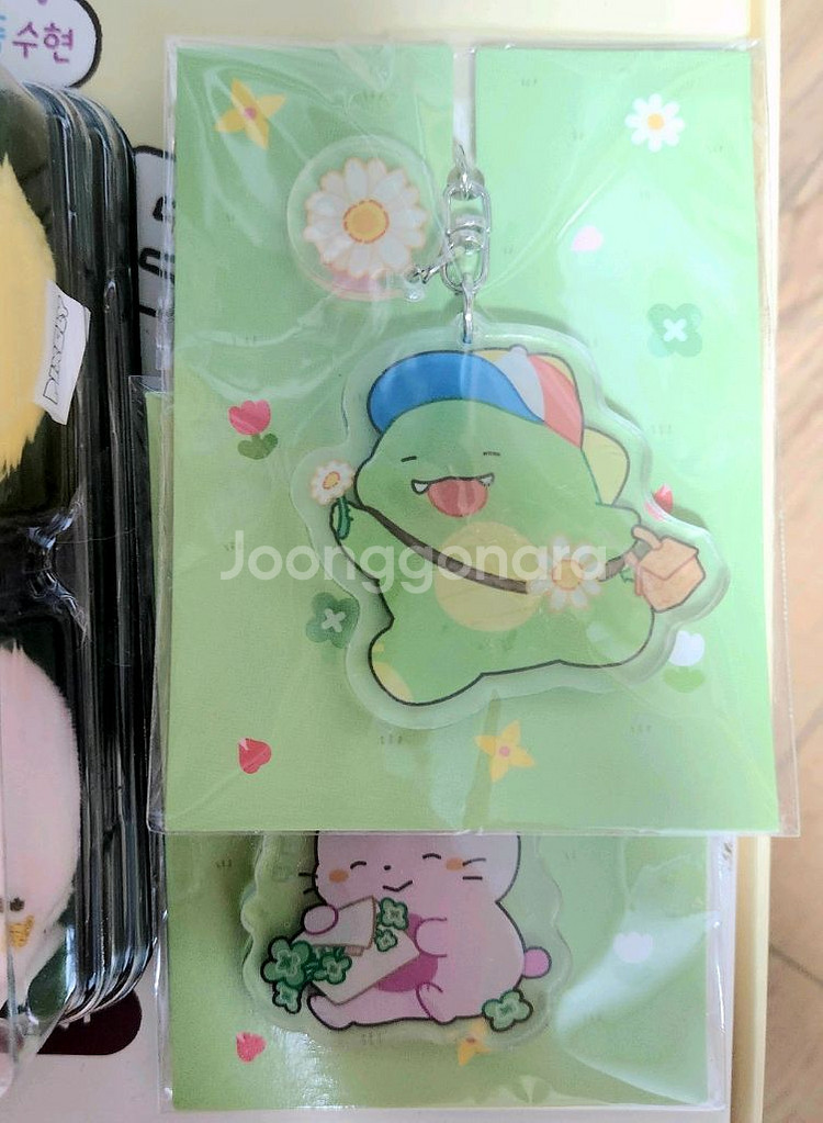 픽셀리 찹쌀떡 아크릴 봄 키링 단체 수현 공룡 양도--2