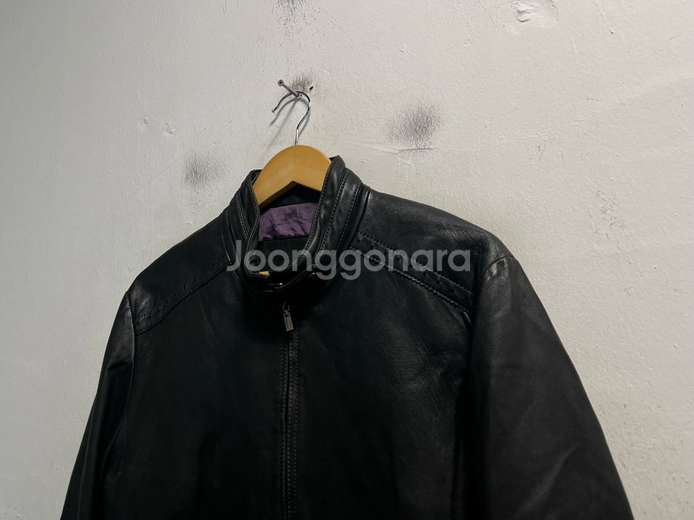 100 SARSARS 레더 양가죽 바이커자켓--1