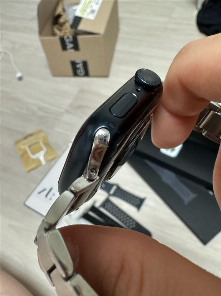 애플워치 시리즈7 41 mm 미드나잇 알루미늄 나이키 이미지