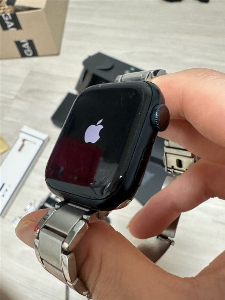 애플워치 시리즈7 41 mm 미드나잇 알루미늄 나이키 이미지