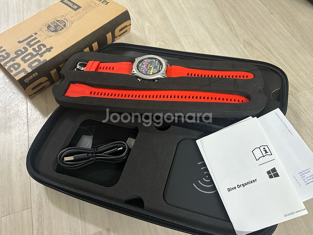 마레스 시리우스 다이빙 컴퓨터 (미착용 새제품, 풀박)--1