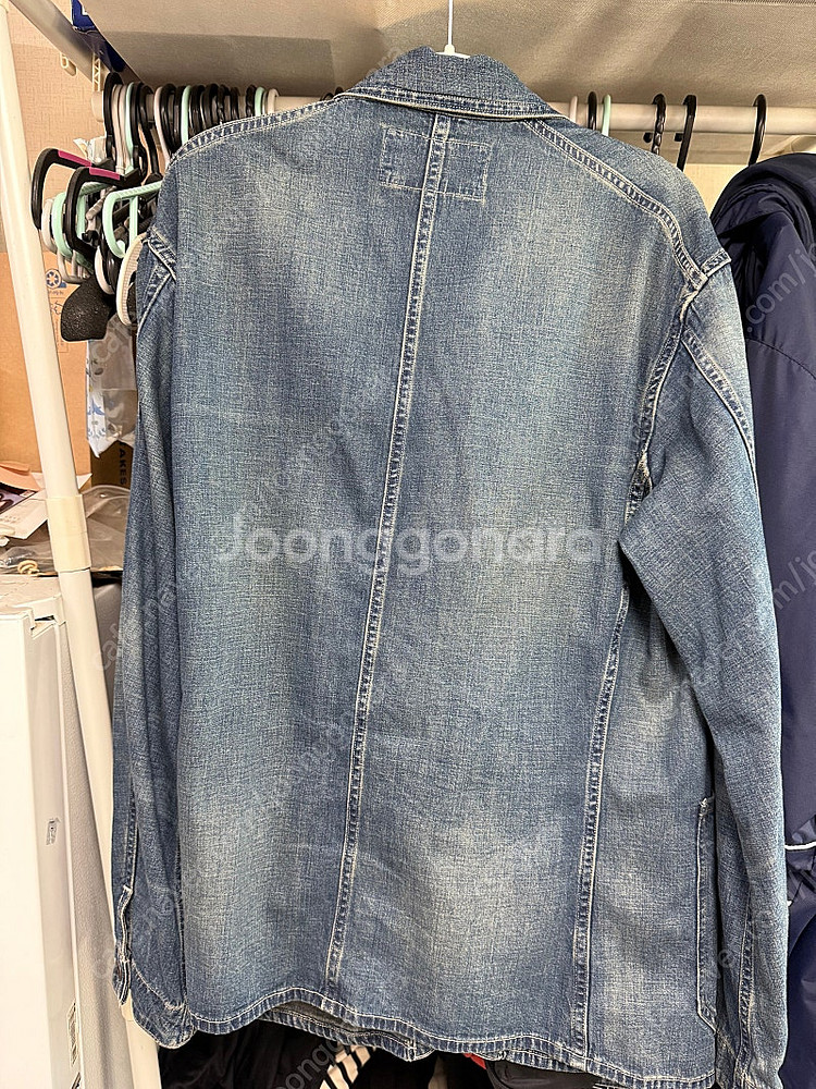 [M]Rrl 엔지니어 코튼 리넨 자켓--2