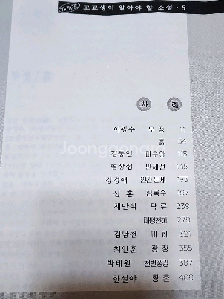 고교생이 알아야할 소설 3권--3