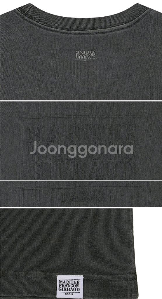 마리떼프랑소와저버 공용 엠보 로고 피그먼트 티--2