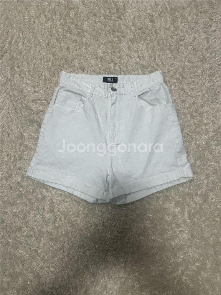 화이트 롤업반바지S--1