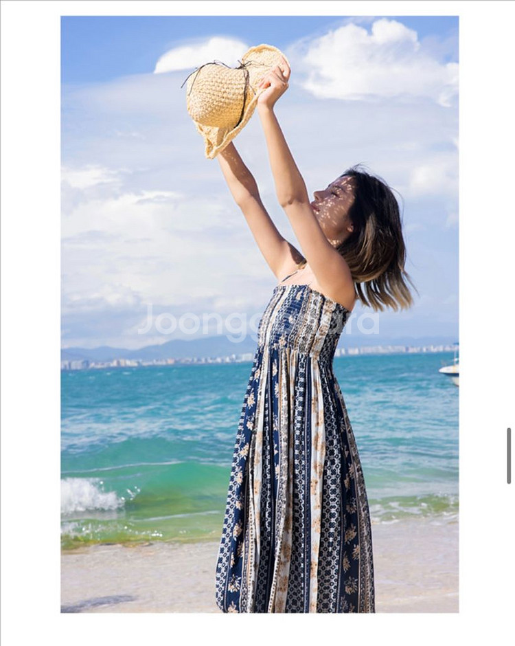 (새상품)휴양지원피스 바캉스룩 롱원피스--3