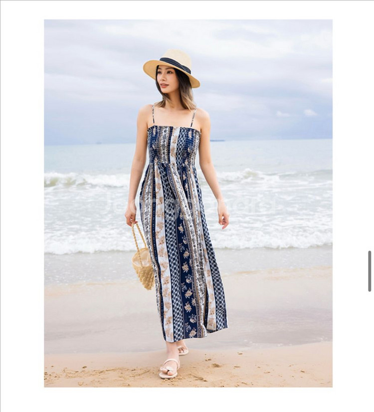 (새상품)휴양지원피스 바캉스룩 롱원피스--1