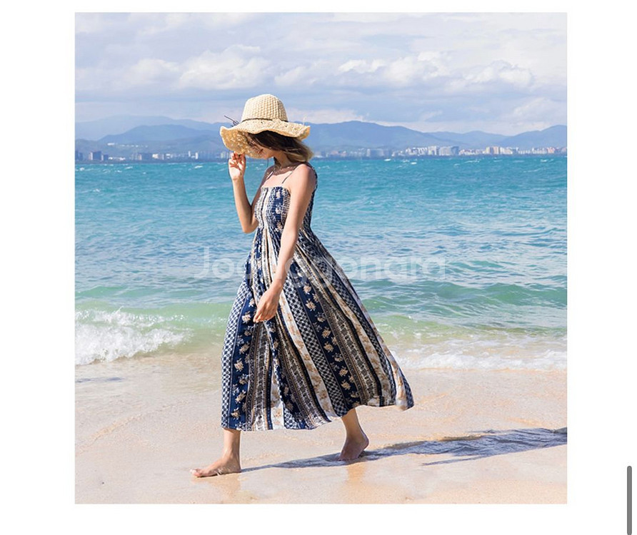 (새상품)휴양지원피스 바캉스룩 롱원피스--2