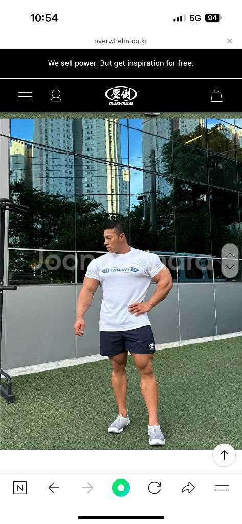 압도 우레고 블루 머슬핏L 압도올라잇본투윈프리덤--1