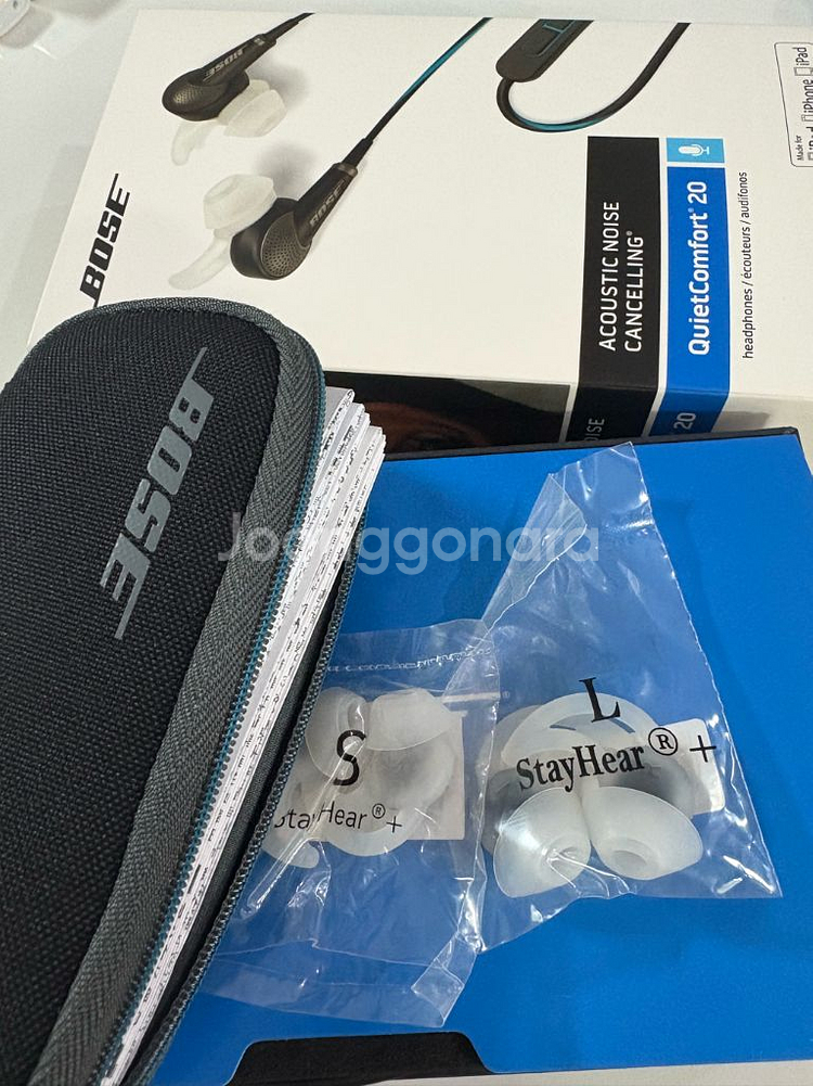 보스 qc20이어폰 풀박스(상태조음)--2