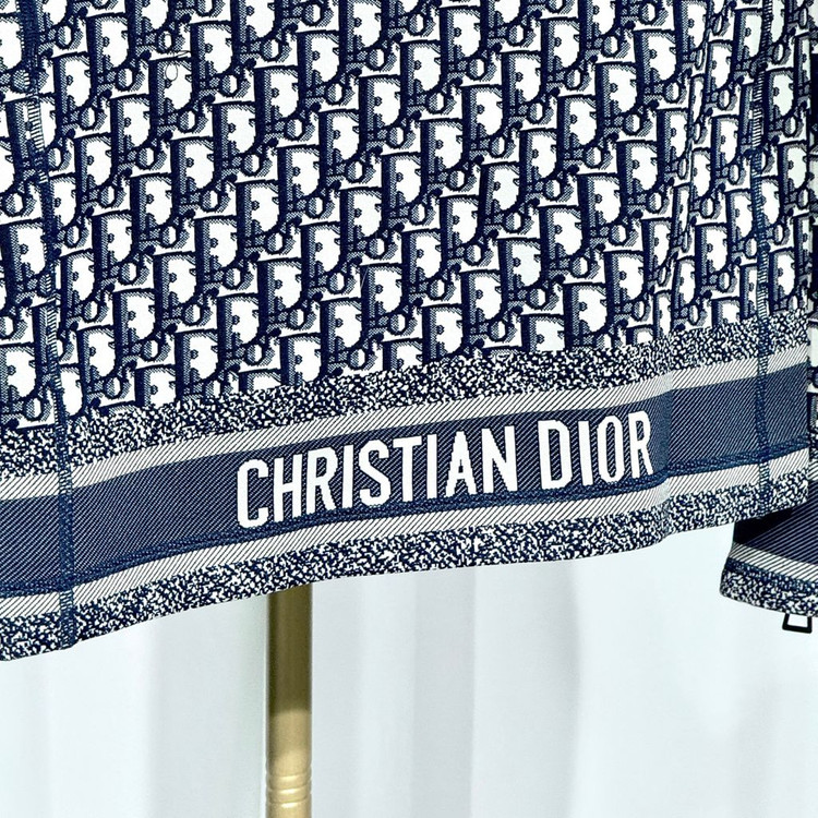 [새상품/34] 디올 오블리크 크롭 지퍼 자켓 리비에라--6