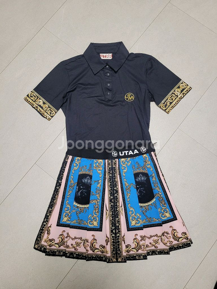 정품 유타 UTAA 골프복 XS (티셔츠, 치마)--0