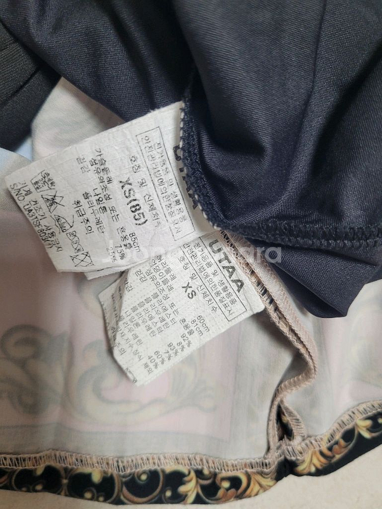 정품 유타 UTAA 골프복 XS (티셔츠, 치마)--2