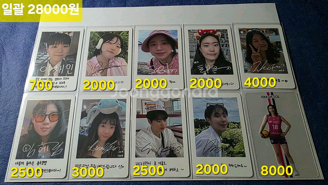 흥국생명 배구단 멤버십 포토카드 | 투명 포토카드--0