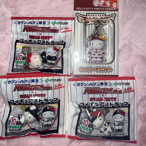 루키즈 야구키티 고전 라쿠텐 이글스 콜라보 스트랩 키링