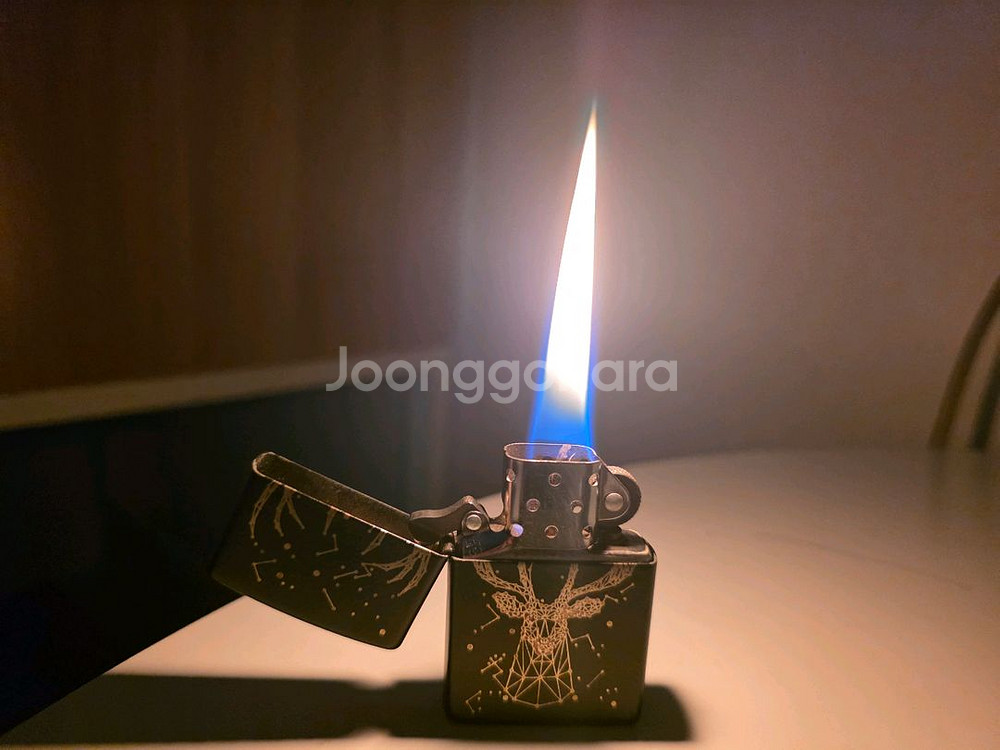 정품 사슴 별자리 지포라이터(케이스 포함)--0