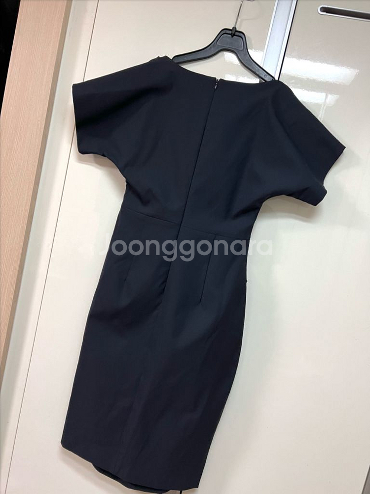 으네드레스 반팔드레이핑 원피스 드레이프 셔링 하객룩--1