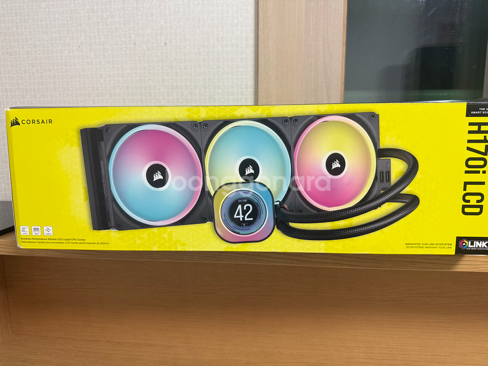 커세어 h170i lcd 420 수냉쿨러--0