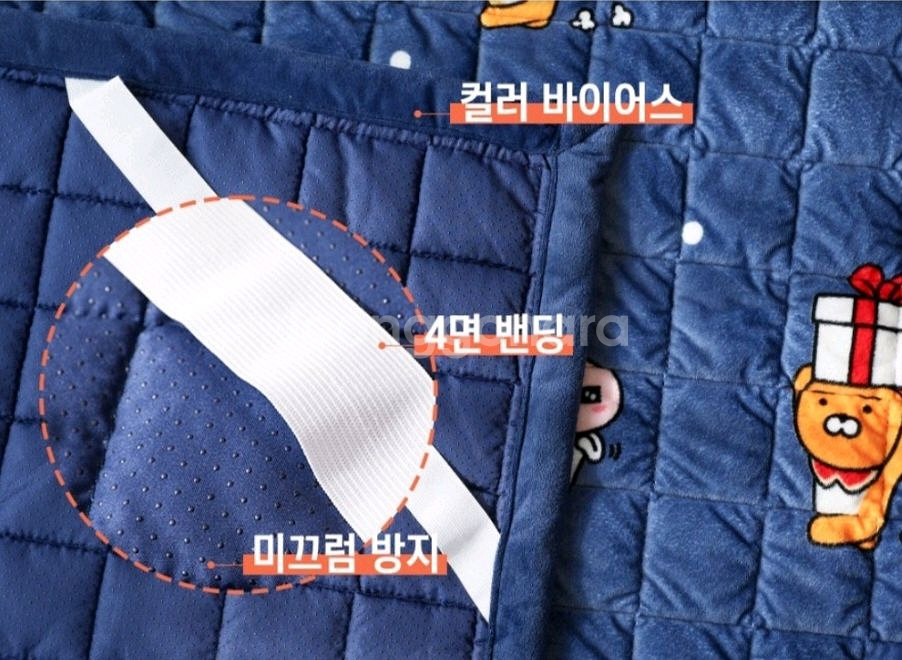 극세사 패드 카카오 어피치 베개거버 퀸 패드 침구단품--2