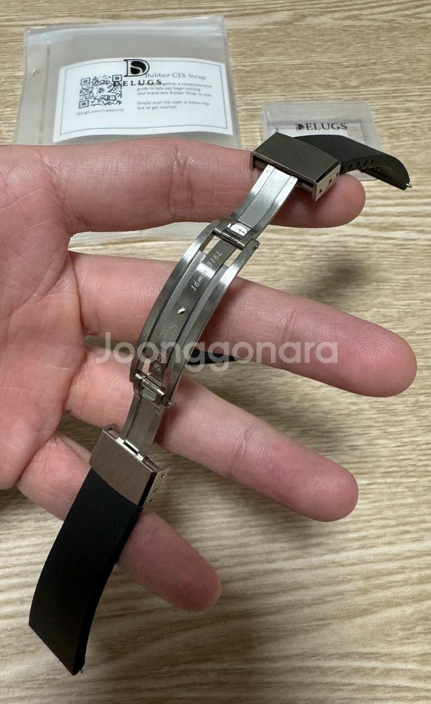 Delugs CTS러버스트랩 18mm 블랙--3