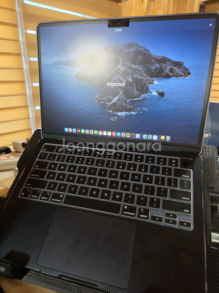 초s급 신품급 맥북 에어 m2 16gb 미드나이트 풀박--0
