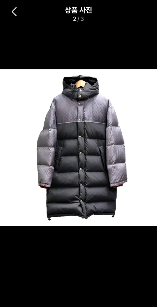 구찌 롱패딩 정품 이미지