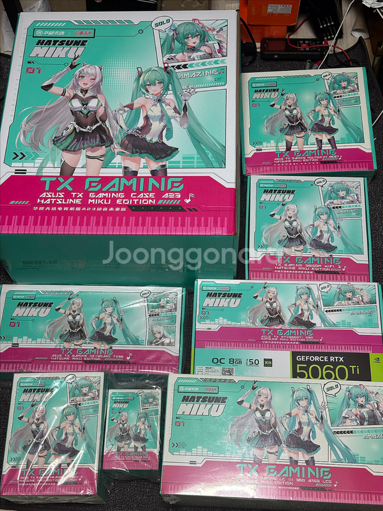 ASUS 콜라보 하츠네 미쿠 에디션 완본체 5060ti--0