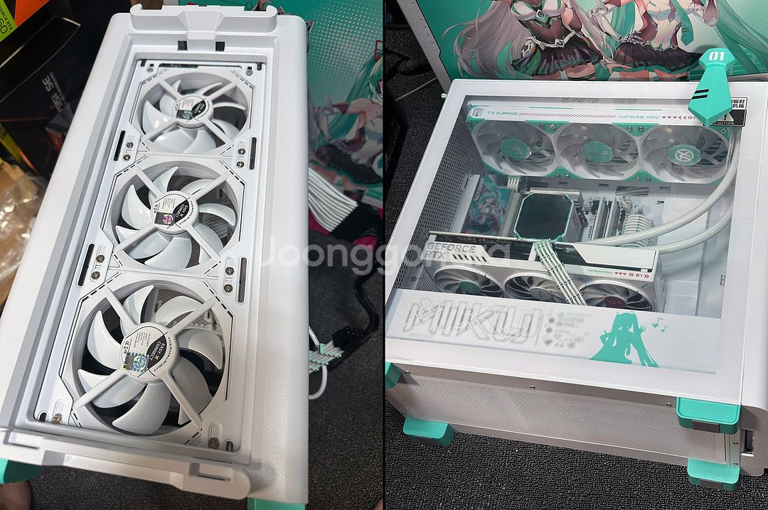 ASUS 콜라보 하츠네 미쿠 에디션 완본체 5060ti--5