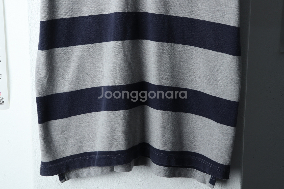 (M-XL) 타미힐피거 반팔 카라 티셔츠 스트라이프--3