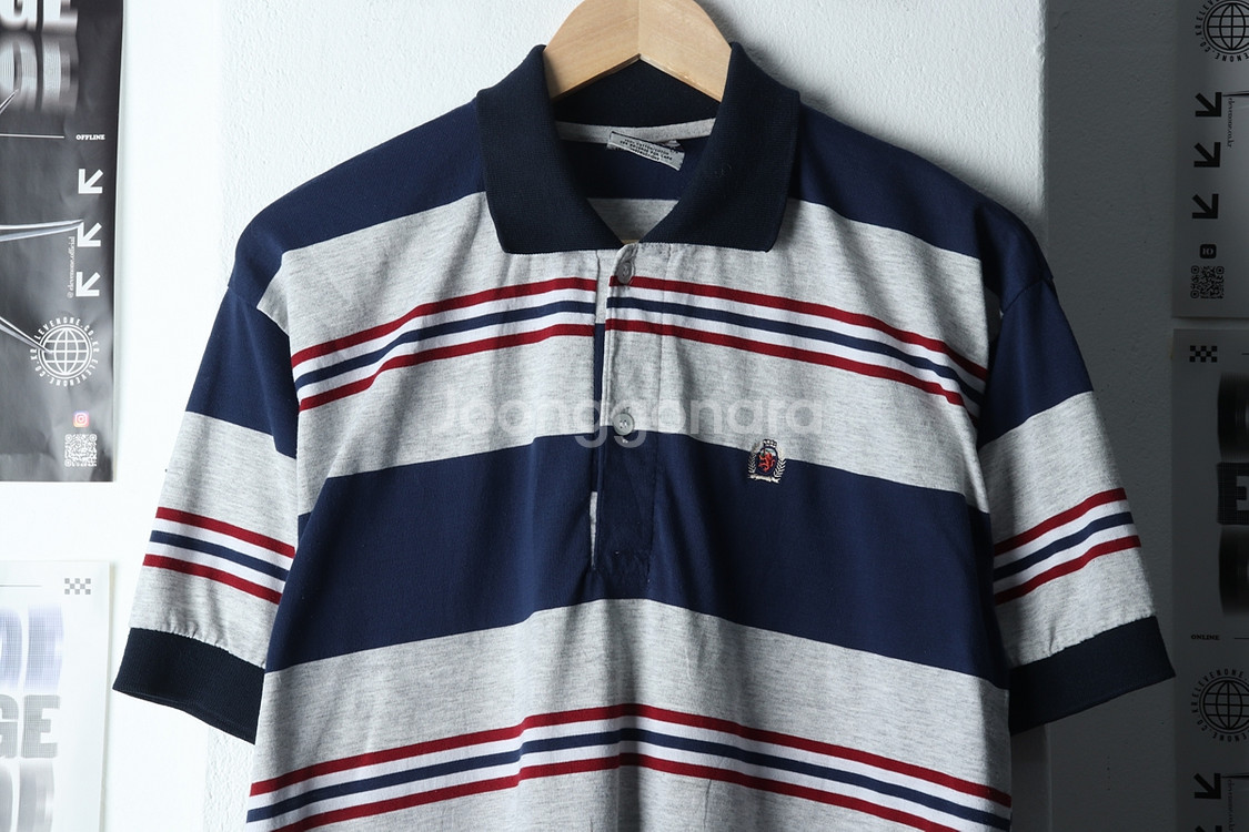 (L-XL) 타미힐피거 반팔 카라 티셔츠 한정판--2