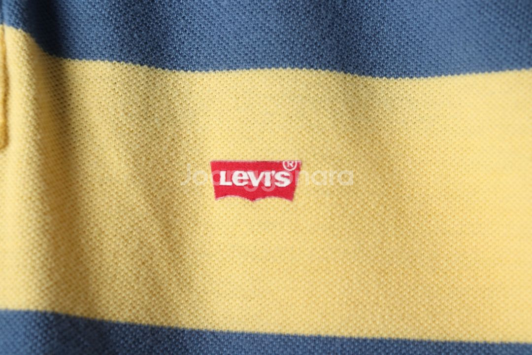 (M-XL) 리바이스 반팔 카라 티셔츠 스트라이프--4
