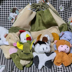 일본 빈티지 동물인형 세트