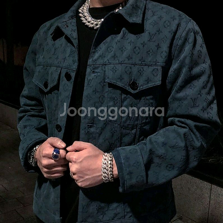 루이비통 모노그램 데님 네이비 트러커--3