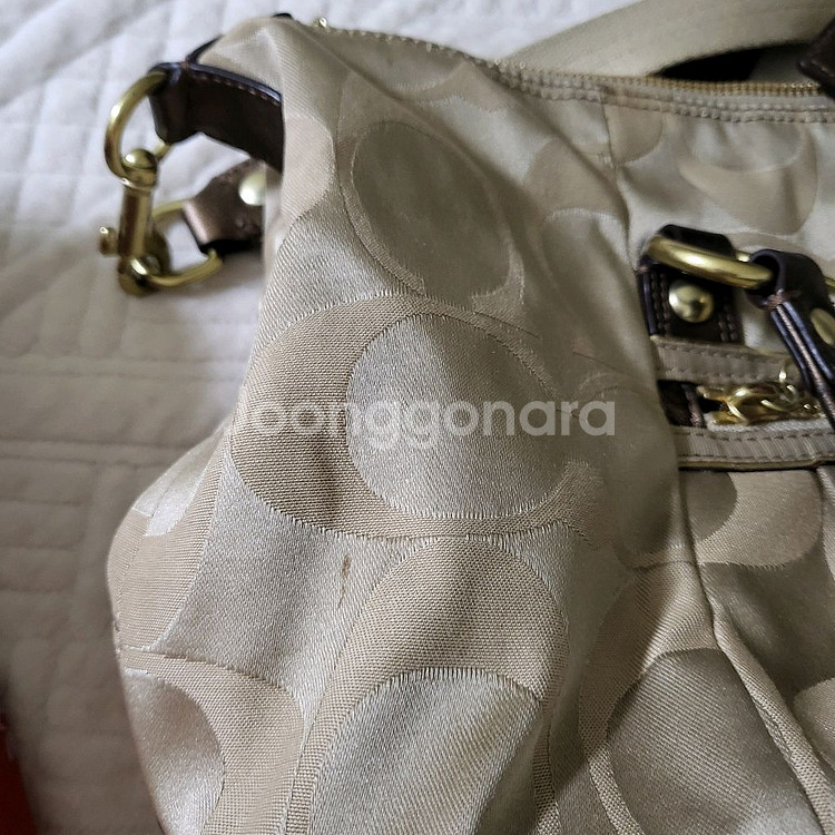 코치 숄더겸 토드백--6