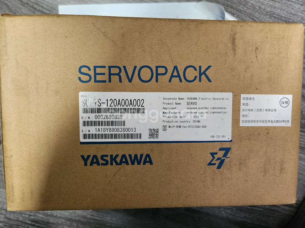 SGD7S-120A00A002 (야스카와 서보 드라이버--0