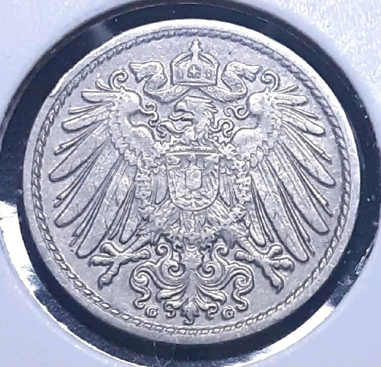 독일 1912년 5페닝.외국주화 주화 화폐 동전--0