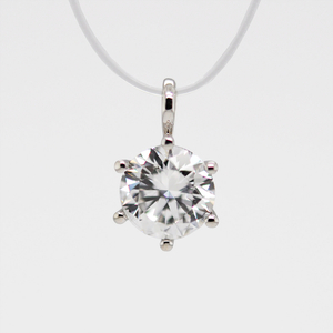 LAB 다이아몬드 1캐럿 6프롱 목걸이 펜던트
