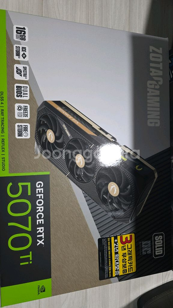 RTX5070TI 솔리드. OC 신품 미개봉--0